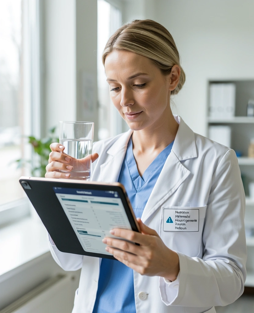 Ravitsemusasiantuntija työssään